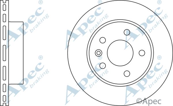 APEC BRAKING Тормозной диск DSK682